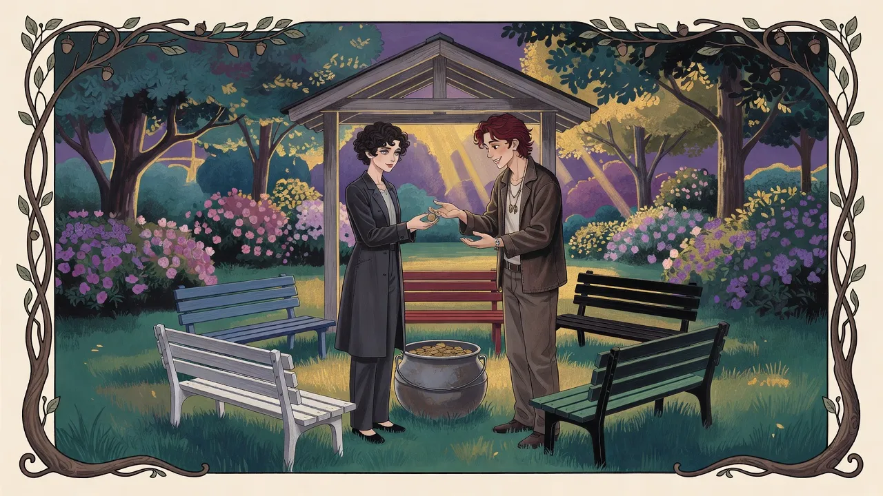 Painted frame: The Coin She Kept